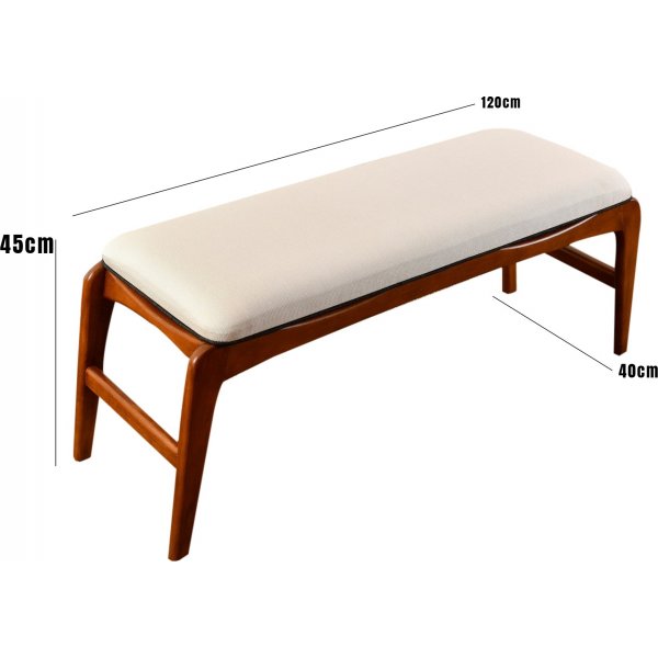 Kosketuspenkki - pähkinä/kerma Kosketuspenkki - pähkinä/kerma