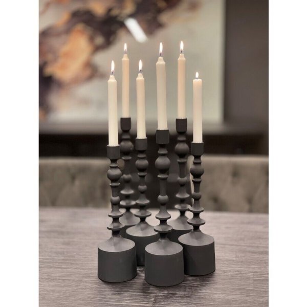 Basilio kynttilänjalka iso - musta Basilio kynttilänjalka iso - musta