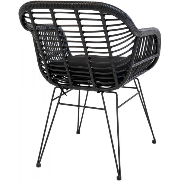 Trieste patiotuoli tyynyllä - musta + Huonekalujen tahranpoistoaine Trieste patiotuoli tyynyllä - musta + Huonekalujen tahranpoistoaine