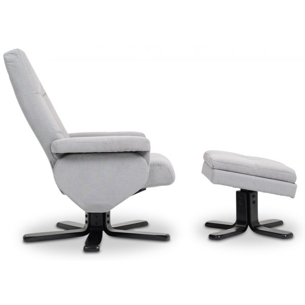 Säädettävä nojatuoli jalkarahilla + Huonekalujen jalat Säädettävä nojatuoli jalkarahilla + Huonekalujen jalat