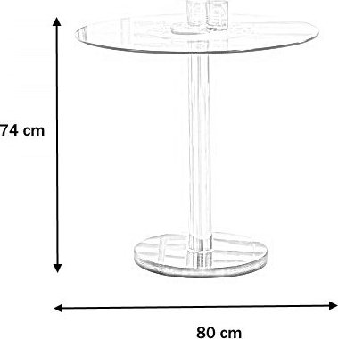 Violet-lasipöytä - Kromi/Marmori Violet-lasipöytä - Kromi/Marmori