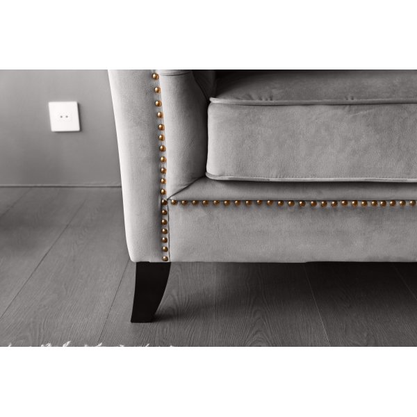 Nojatuoli chesterfield harmaa - Henry + Huonekalujen tekstiilien puhdistus Nojatuoli chesterfield harmaa - Henry + Huonekalujen tekstiilien puhdistus