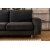 Berliinin divaani sohva puujalat vasemmalla - antrasiitti