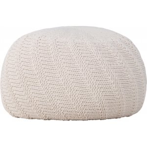 Ted-pouf Ø45 cm - Luonnonvalkoinen Ted-pouf Ø45 cm - Luonnonvalkoinen