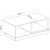 Concept sohvapöytä 90 x 45 cm - Antrasiitti/tammi