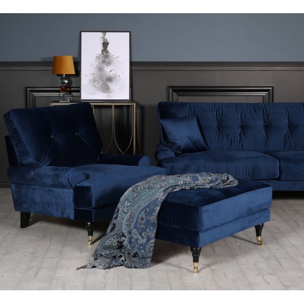 Adena-rahi XL - Keskiyönsininen Sametti Adena-rahi XL - Keskiyönsininen Sametti