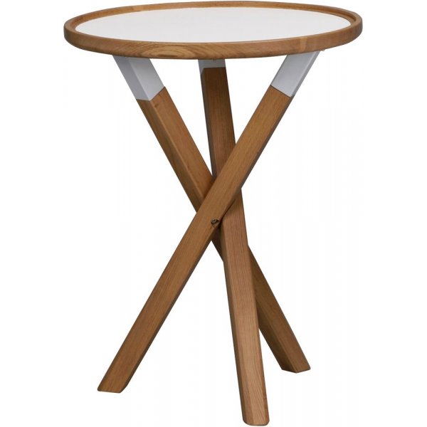 Morris-valaisinpyt 50 cm - Valkoinen/tammi