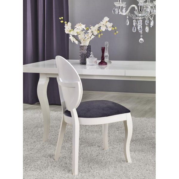 Jatkettava Lorens-ruokapöytä 160-240 cm - Kiiltävä valkoinen Jatkettava Lorens-ruokapöytä 160-240 cm - Kiiltävä valkoinen