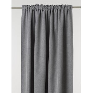 Liv verhon pituus 2 kpl 135 x 240 cm - Harmaa pimennys Liv verhon pituus 2 kpl 135 x 240 cm - Harmaa pimennys