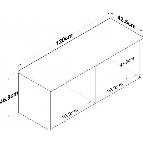 Mendy seinkaappi - phkin/valkoinen