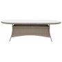 Ruokailuryhm 8 tuolia ja ruokapyt 230 x 100 cm beige/luonnonvrinen - Menton/Pino