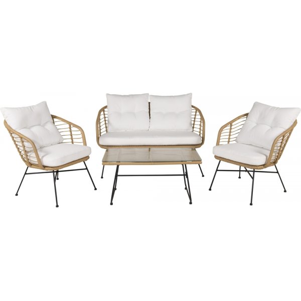 Viga sohvaryhmä - rottinki/valkoinen Viga sohvaryhmä - rottinki/valkoinen