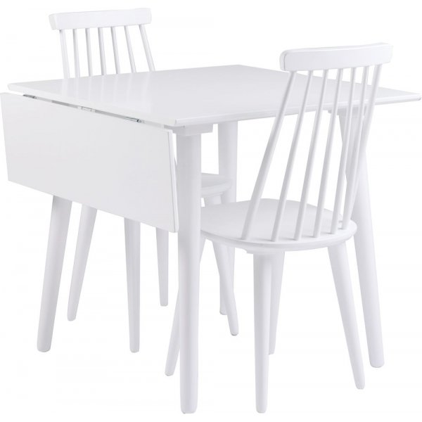 Dalsland taitettava pyt 80-105 cm - Valkoinen