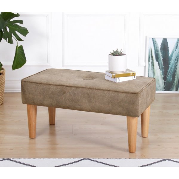 Neliönmuotoinen jakkara - ruskea Neliönmuotoinen jakkara - ruskea