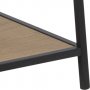 Seaford tikkaat hylly 77x138 cm - tammi/musta