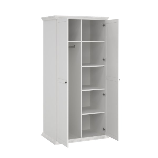 Pohjoismainen vaatekaappi kahdella ovella