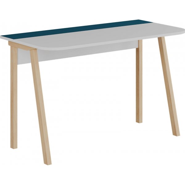 Luton kirjoituspyt 120x60 cm - Valkoinen/turkoosi