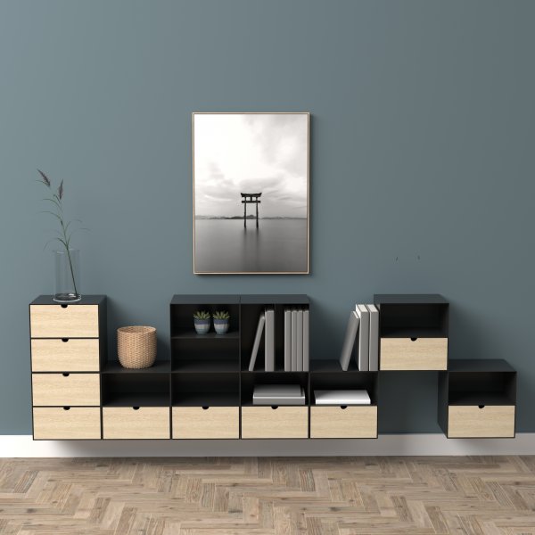 Joliet ypyt - musta/bambu