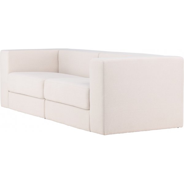 Lumi 3-istuttava sohva - Valkoinen pellava