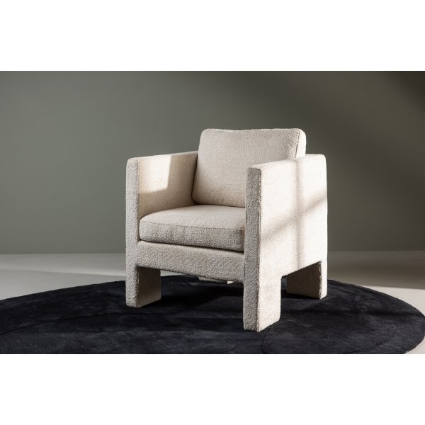 Ragusa nojatuoli - Valkoinen bouclé Ragusa nojatuoli - Valkoinen bouclé