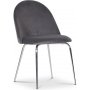 Ruokailuryhm Sumner 80 cm tammi/valkoinen, 2 Plaza-tuolia harmaalla samettilla