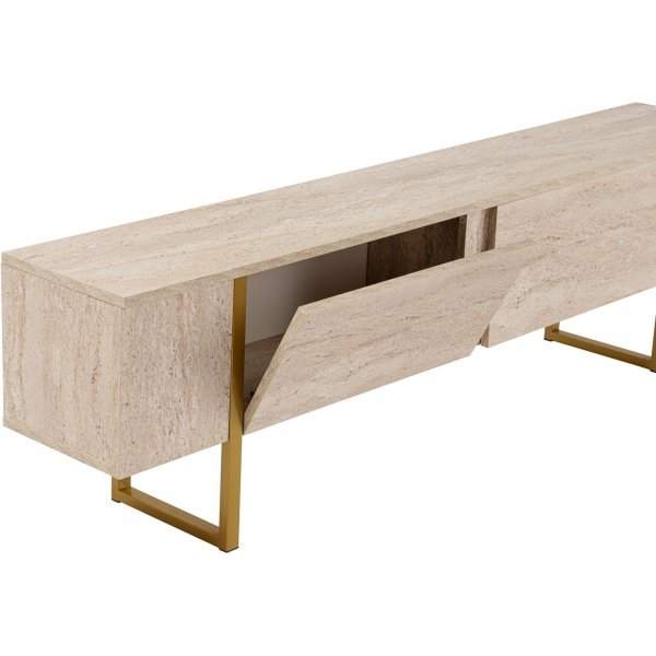 Serenity TV-taso - travertiini/kulta Serenity TV-taso - travertiini/kulta