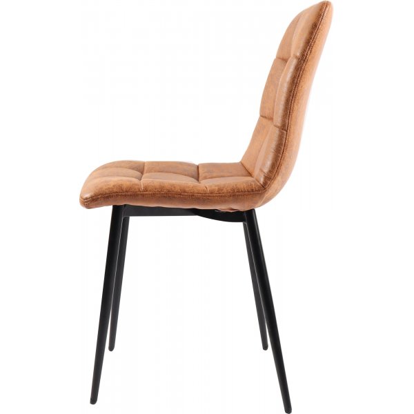 Eksj tuoli Cognac-mikrokuitua + Huonekalujen jalat