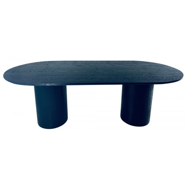 Nova ruokapyt 215 cm - Mustaksi petsattu saarni Paketti 2