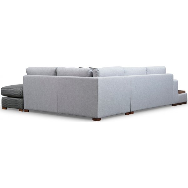 Silmukkakulmasohva - harmaa