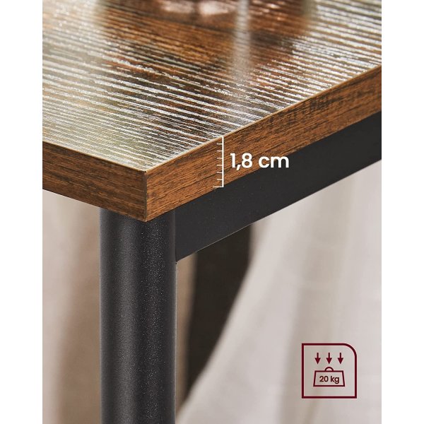 Evy sivupöytä 34 x 30 cm - Ruskea/musta Evy sivupöytä 34 x 30 cm - Ruskea/musta