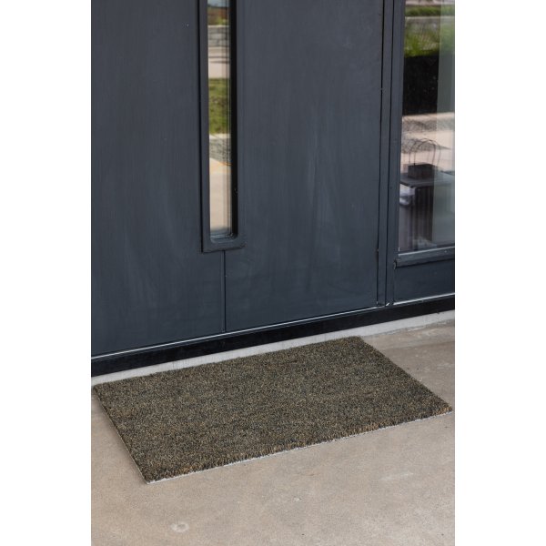 Lionel-ovimatto 75 x 45 cm - Musta/luonnollinen Lionel-ovimatto 75 x 45 cm - Musta/luonnollinen