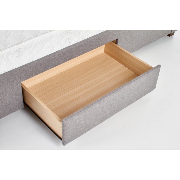 Arijana 180x200 cm harmaa sängynrunko säilytystiloineen Arijana 180x200 cm harmaa sängynrunko säilytystiloineen