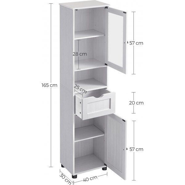 Jessica-kaappi - Valkoinen Jessica-kaappi - Valkoinen