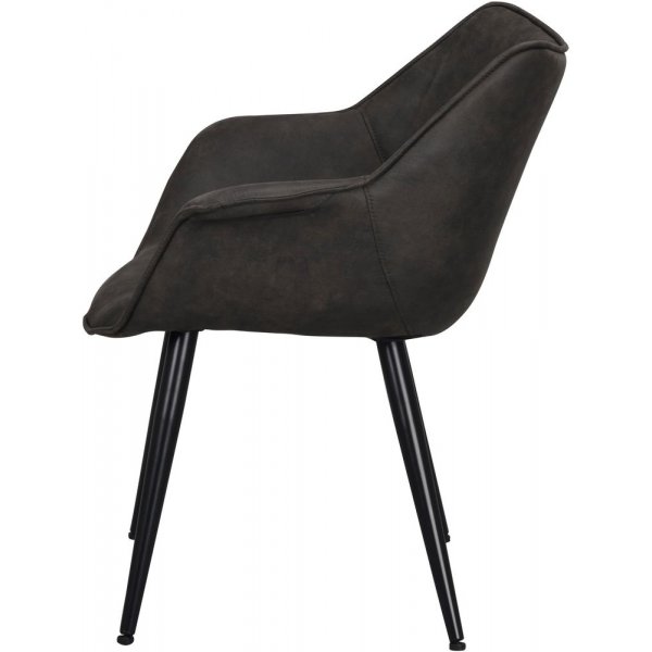 Echo-nojatuoli - Tummanharmaa/musta