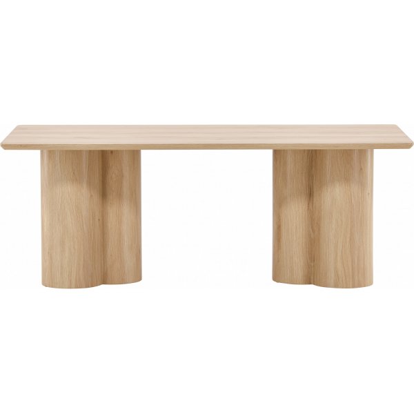 Sohvapyt 120 x 60 cm valkoiseksi maalattu - Olivia