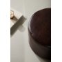 Eastport-pouf - ruskea PU
