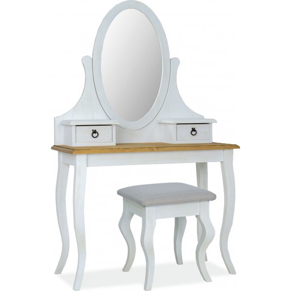Vimle peilipyt 100 x 45 cm - Valkoinen/ruskea