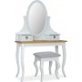 Vimle peilipyt 100 x 45 cm - Valkoinen/ruskea