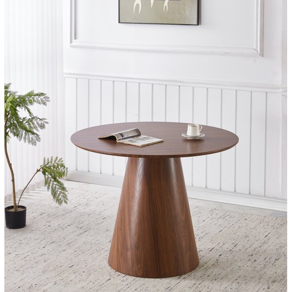 Moi pyöreä ruokapöytä Ø100 cm - Tummanruskea Moi pyöreä ruokapöytä Ø100 cm - Tummanruskea