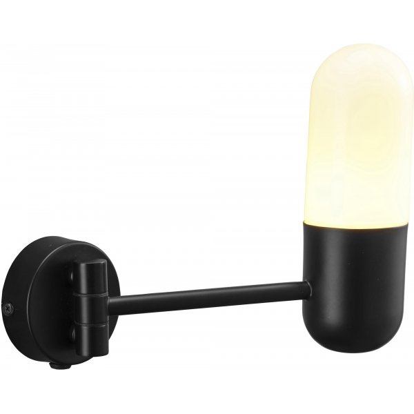 Zeta seinävalaisin 23 cm - Matt musta Zeta seinävalaisin 23 cm - Matt musta