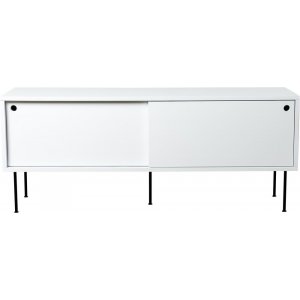 Volumemediapenkki 132 cm - Valkoinen Volumemediapenkki 132 cm - Valkoinen