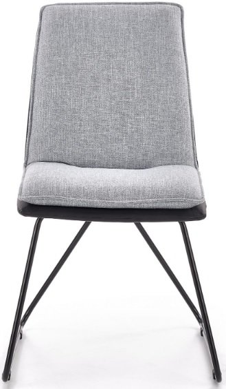 Veronika ruokapöydän tuoli - Vaaleanharmaa/musta (kangas/PU) Veronika ruokapöydän tuoli - Vaaleanharmaa/musta (kangas/PU)