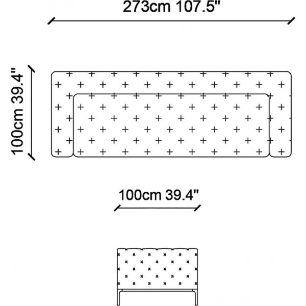 Sohva Fashion - 273 cm