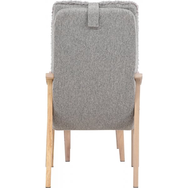 Fårö lepotuoli - Vaaleanharmaa/Whitewash Fårö lepotuoli - Vaaleanharmaa/Whitewash