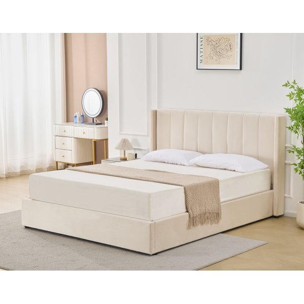 Bianca sngyn runko sngynpdyll ja silytystilalla 180 x 200 cm - beige