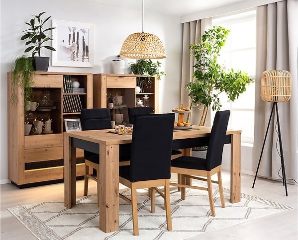 Ostia ruokapöytä 160-200 x 90 cm - Tammi Ostia ruokapöytä 160-200 x 90 cm - Tammi