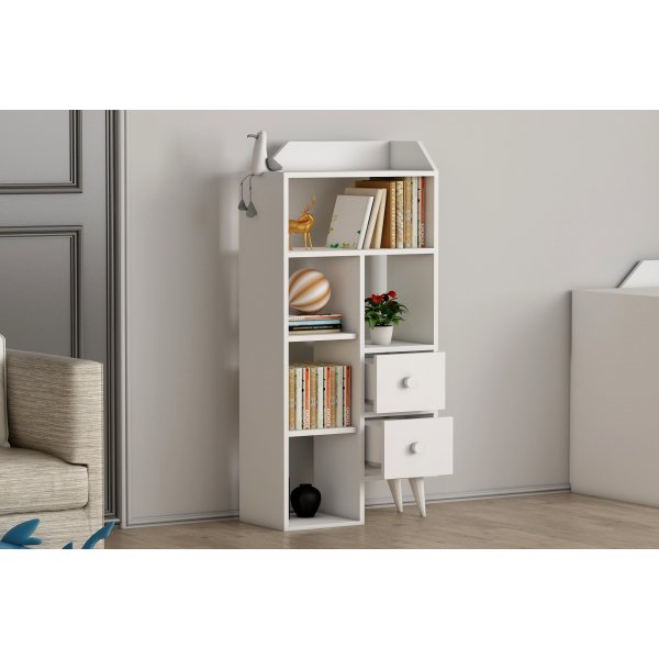 Seren kirjahylly - valkoinen