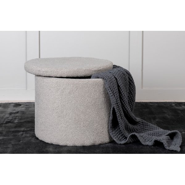 Jabar pouf - harmaa-beige nalle Jabar pouf - harmaa-beige nalle