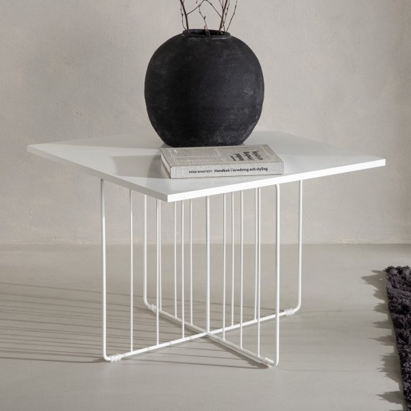 Dayton sohvapöytä 60 x 60 cm - Valkoinen Dayton sohvapöytä 60 x 60 cm - Valkoinen