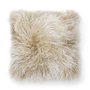 Shansi-tyynyliina, lampaannahka - Beige/valkoinen